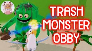 TRASH MONSTER OBBY! (OBBY) (NEW) Roblox Obby Gameplay Walkthrough No Death 4K