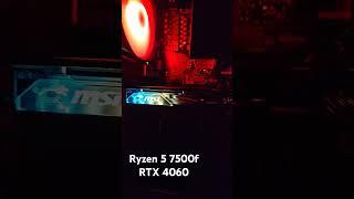 RYZEN 5 7500F + RTX 4060 Gaming PC #pcbuild