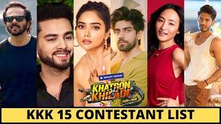 Khatron Ke Khiladi 15 Confirmed Contestants Name - KKK 15 - Rohit Shetty - KKK 2025 Contestants List