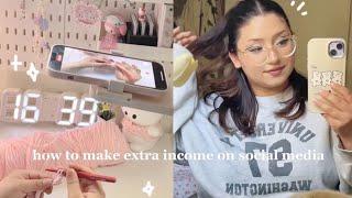 how i started making EXTRA income as a content creator & crochet artist  my JOURNEY