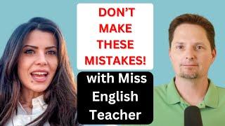 AVOID MISTAKES MADE BY MISS ENGLISH TEACHER / IN VS. ON VS. AT / AVOID MISTAKES WITH PREPOSITIONS