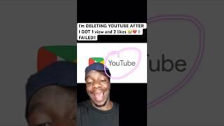 I’m DELETING YOUTUBE ,GROWTH FAILED ME #music #subscribers #venda #amapiano #reels #lesotho #fyp