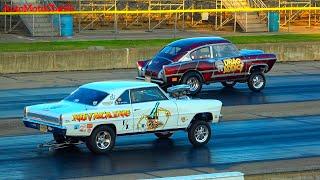 DRAG RACING GASSERS GLORY DAYS OLD SCHOOL REUNION 60s RACING ACTION VINTAGE CARS AND DRAGSTERS