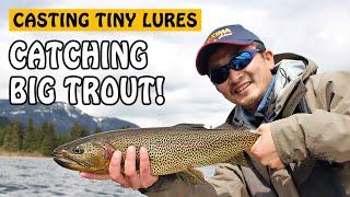 Catching BIG CUTTHROAT TROUT with Tiny Spoons | Fishing with Rod