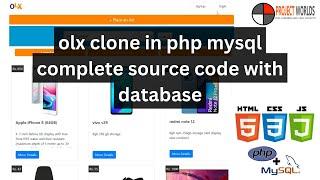 olx clone in php mysql complete source code with database