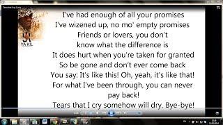 Ya Kil - Tears that I cry [LYRICS VIDEO]