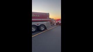 WSFD shares video of units on scene of hazmat spill