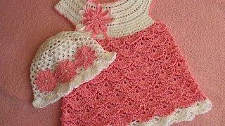 "Детское платье. Вяжем кокетку" (Baby dress. Knit Flirty)