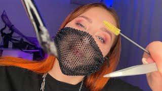 АСМР  БРОВИСТ  ОКРАШИВАНИЕ И ЛАМИНИРОВАНИЕ БРОВЕЙ ASMR BROW ARTIST DOING YOUR EYEBROWS 🪐