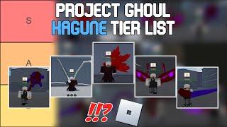 Project Ghoul Kagune Tier List | Roblox Tier Lists