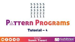 Pattern Programs Tutorial: Part 4 - Number Pattern