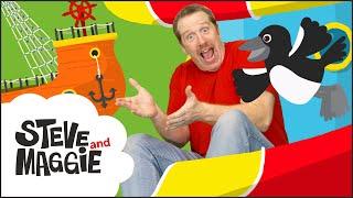 Let's Play at the Playground with Steve and Maggie | Playground Tag Game for Kids | Wow English TV