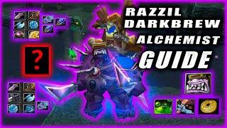 Alchemist Razzil Darkbrew Guide | Метовый герой 85 карты. 1.7к гпм