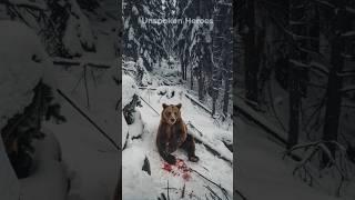 The Incredible Rescue of an Injured Bear in Snowy Forest