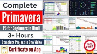 Complete Primavera P6 For Beginners in 3+ Hours | Full Project in Primavera in Hindi