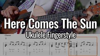 Here Comes The Sun - Ukulele Chord Melody / Fingerstyle (The Beatles)