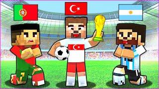 MİNECRAFT FUTBOLCU ÜLKELER YARIŞIYOR!  - Minecraft