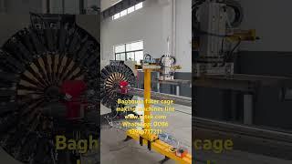 Baghouse filter cage making machines line automatically welding www.zgtek.com 0086 13916717211