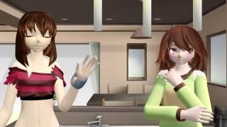 MMD приколы , Чара и Фриск Undertale