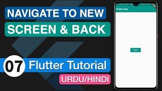 7 - Navigate to New Screen & Back | Flutter Multiple Routes | Android Studio Tutorial