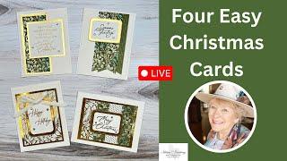 Creating Four Simple And Festive Christmas Cards