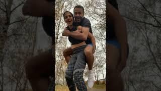 #liftcarry | Strong indian wife lift and carry her husband part -2 | #piggyback lift -120