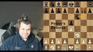 Magnus Carlsen Shows how To Destroy Petrov's Defense