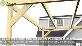 Box pergola and decking kit - assembly video #diy #assembly