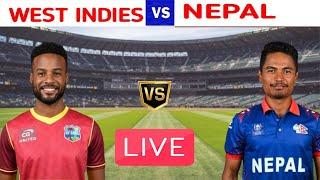 West Indies Vs Nepal Live | WI vs NEP | ICC Cricket World Cup Qualifier