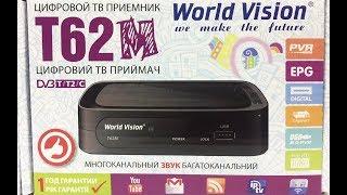 World Vision T62M DVB T2 AC3 Обзор меню робота с WIFI