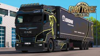 ETS2 | Man TGX 2020 EvoLion And Krone Profiliner [1.39 | ProMods 2.51