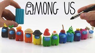 Making Among Us Characters And Hats Using Polymer Clay