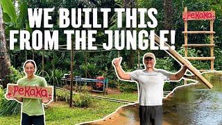 We Rebuilt a Bamboo Pergola From the Jungle!