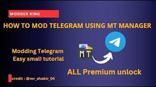 LEARN MODDING | How to MOD Telegram using MT Manager | Smali Reverse Engineering |2023#part1