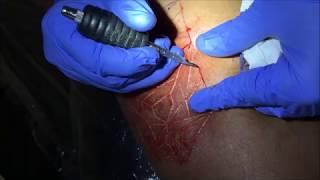First attempt BODY SCARIFICATION | TATTOO ASHRAM
