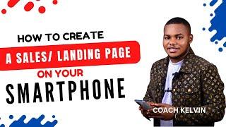 How to create a landing page, sales page, opt in page on your smartphone| carrd.co tutorial)