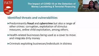 Webinar: COVID-19 Related Money-Laundering and Terrorism-Financing Risks