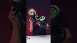 Part three of the Traxxas Mini Maxx upgrades — added aluminum steering blocks and green wheels