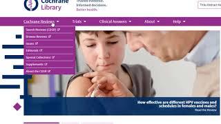 Searching the Cochrane Library - Updated January 2020