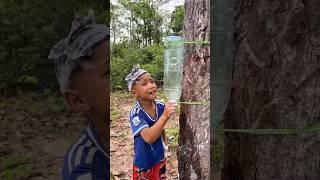 Wow! SMART idea and USEFUL with saving water #bushcraft #camping #outdoors #useful