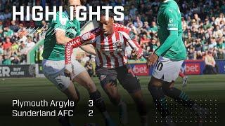 Defeat At Home Park | Plymouth Argyle 3 - 2 Sunderland AFC | EFL Championship Highlights