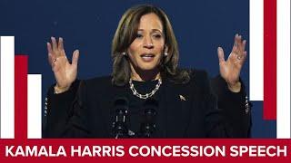 WATCH: Kamala Harris gives concession speech after Donald Trump wins presidency