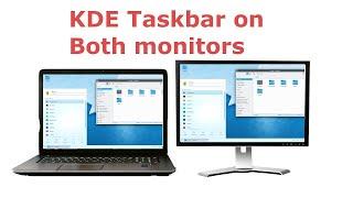 KDE Plasma - show taskbar on both monitors