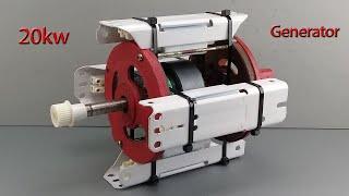 I turn Light Bulb Transformer Tools into 220v 20kw electric Generator