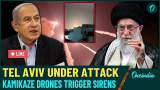 LIVE| Kamikaze Drone Attack Sparks Fire in Tel Aviv, IDF Scrambles Warplanes| Iran Again?