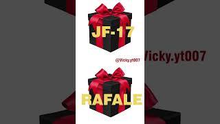 JF-17 Thunder vs Rafale Gifts #shortvideo #jf17 #trending