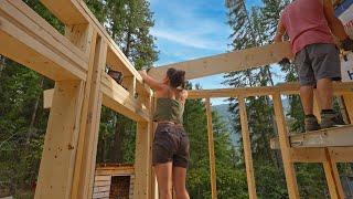 Framing The Addition Roof For Our Off Grid Home!