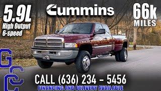 6-speed 5.9 Cummins For Sale: 2002 Dodge Ram 3500 Laramie DRW 4x4 Diesel With Only 66k Miles