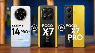 Realme 14 Pro Plus vs POCO X7 vs POCO X7 Pro