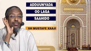 Muxaadaro || Adduunyada oo laga saahido || Sheekh Mustafe Xaaji Ismacil